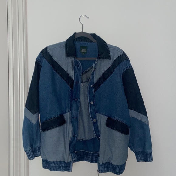 wild fable Jackets & Blazers - Vintage-patched Jean jacket